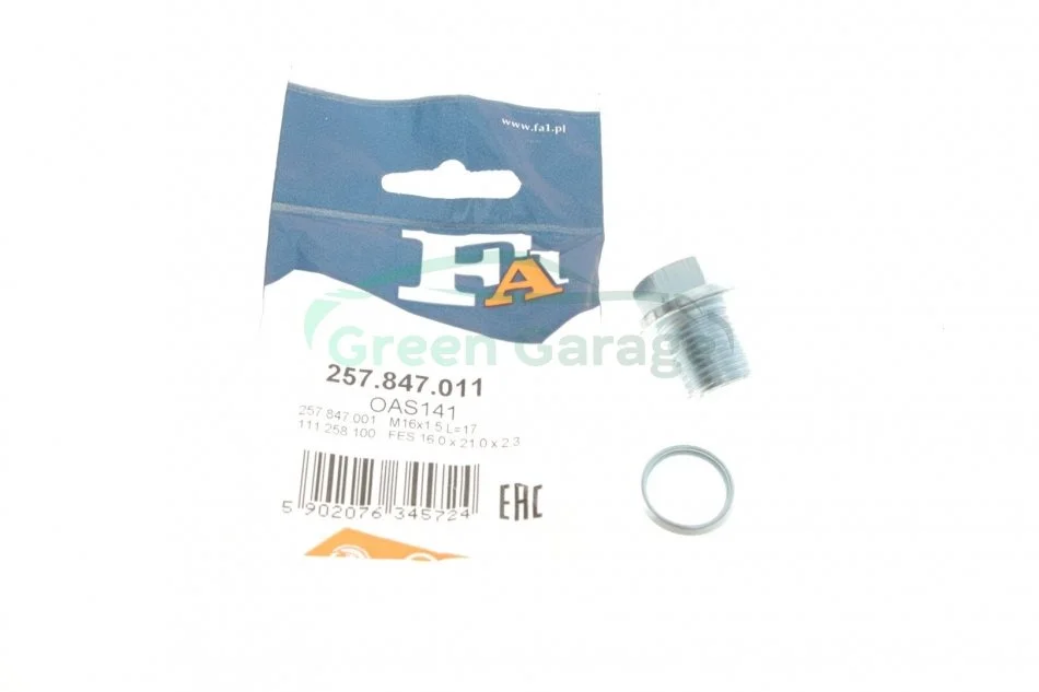 Пробка піддону + ущільнювач Fischer Automotive One (FA1) 257847011 (фото 1)