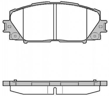 Гальмівні колодки диск. передні Toyota Prius 1.5/1.8 09- REMSA 122410