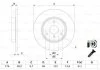 TARCZA HAM. SMART P. CABRIO/CITY-COUPE/FORTWO 01- BOSCH 0986479E74 (фото 1)