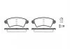 Гальмівні колодки пер.Peugeot 206 1.6-2.0 99- REMSA 072610 (фото 1)