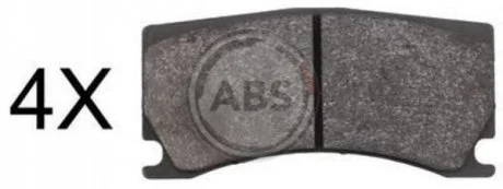 Гальмівні колодки, дискове гальмо (набір) A.B.S. 37765