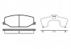 Колодка торм. диск. SUZUKI JIMNY, SAMURAI, SJ410, SJ413, SUPER CARRY передн. (пр-во) REMSA 019010 (фото 3)