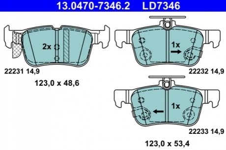 KLOCKI HAM. FORD FOCUS IV 1.5 18- ATE 13047073462
