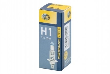 Лампа H1 12V 55W P14,5s +120% HELLA 8GH 223 498-011