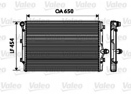 Радіатор, охолодження двигуна VALEO 734333