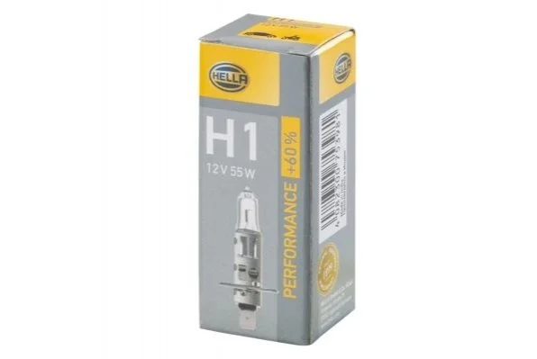 Лампа розжарювання PERFORMANCE UP 60% TO H1 12V 55W P14,5s HELLA 8GH 223 498211 (фото 1)