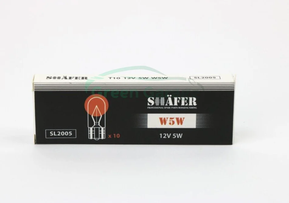 Лампа W5W 12V 5W W2.1X9.5D SHAFER SL2005 (фото 1)