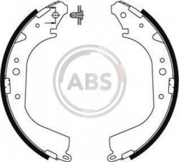 Гальмівні колодки (набір) A.B.S. 8581