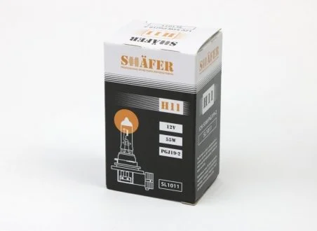 Лампа галогенова H11 12V 55W PGJ19-2 SHAFER SL1011