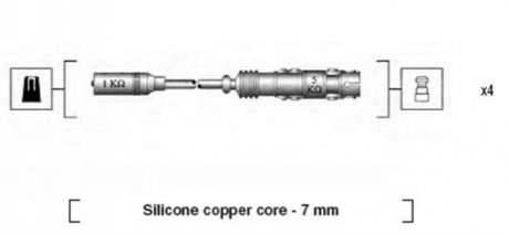 К-т проводів запалювання MAGNETI MARELLI 941175190760