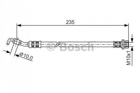Шланг гальмівний BOSCH 1987481177