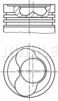 Поршень MAHLE / KNECHT 0306602