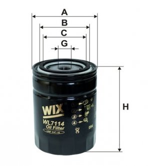 Фільтр масляний WIX WL7114