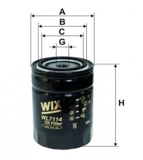Фільтр масляний WIX WL7114