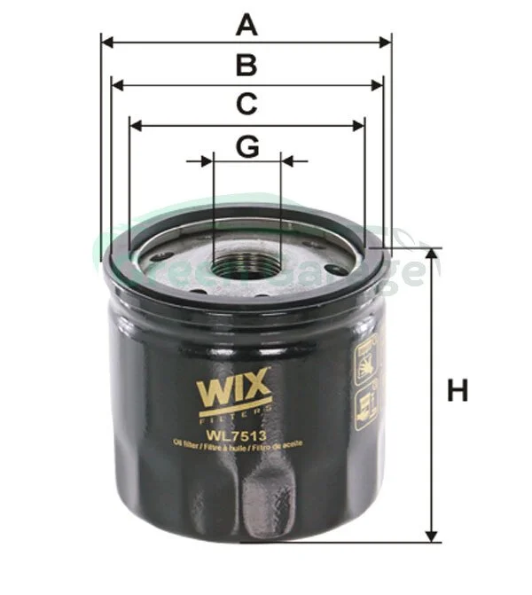 Фільтр масла WIX WL7513 (фото 1)