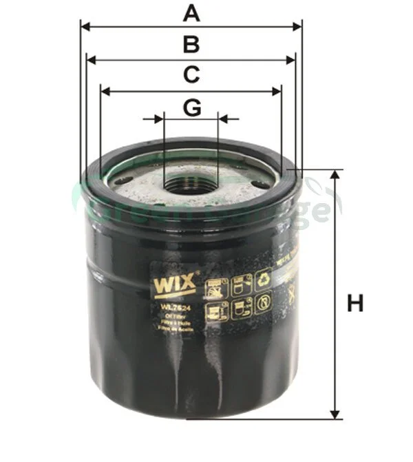 Фільтр масляний WIX WL7524 (фото 1)