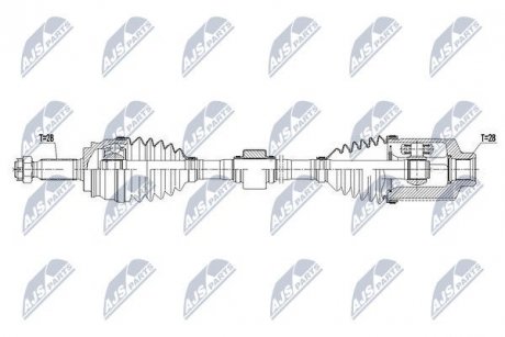 ПІВВІСЬ | JEEP COMPASS 4WD 2.4 14- /ATM,ПРАВ/ NTY NPWCH058