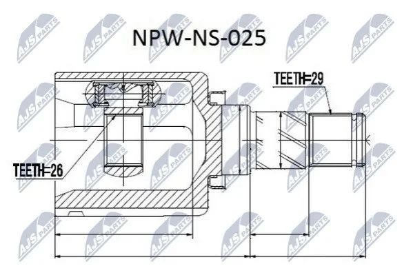 ШРКШ NTY NPWNS025 (фото 1)