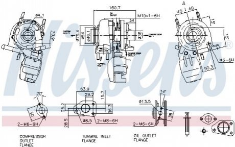 TURBOSPRКЇARKA OPEL ASTRA J 1.3D 09- NISSENS 93142