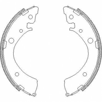 Гальмівні колодки (набір) REMSA 436700
