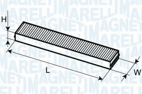 Фільтр повітря (салону) MAGNETI MARELLI 350203062470