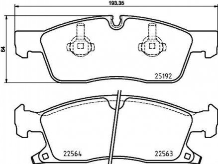 Klocki ham. prz. JEEP HELLA 8DB355025541