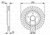 TARCZA HAM. FIAT FREEMONT 2.0 JTD 11- BOSCH 0986479V85 (фото 1)