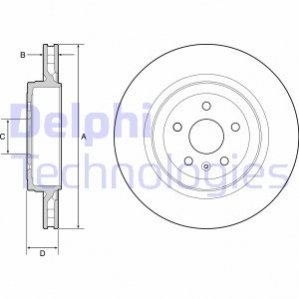 Диск гальмівний DELPHI BG9221C