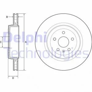 Диск гальмівний DELPHI BG9221C