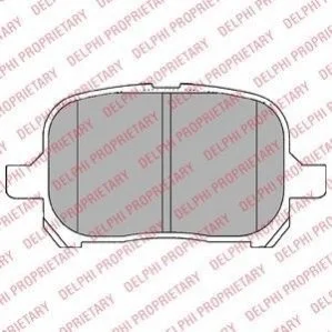 Комплект гальмівних колодок з 4 шт. дисків DELPHI LP1144 (фото 1)