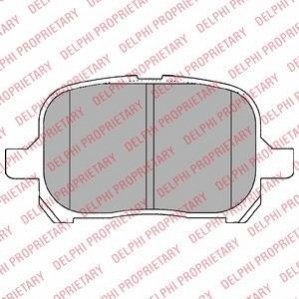 Комплект гальмівних колодок з 4 шт. дисків DELPHI LP1144