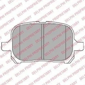 Комплект гальмівних колодок з 4 шт. дисків DELPHI LP1144