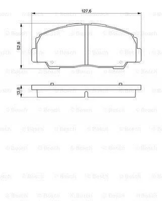 Гальмівні колодки, дискове гальмо (набір) BOSCH 0986424297 (фото 1)