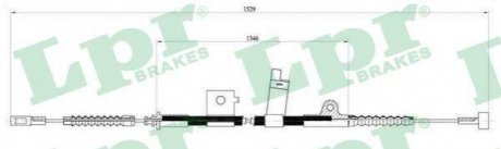 Трос ручного гальма LPR C0495B