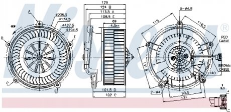 Вентилятор салону NISSENS 87119