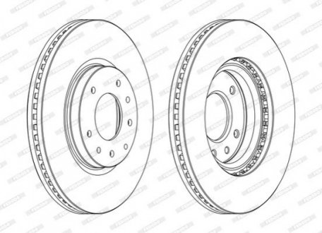 Гальмівний диск FERODO DDF1768C