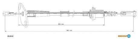 Трос зчеплення ADRIAUTO 09.0110