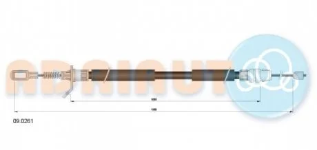 Трос зупиночних гальм ADRIAUTO 090261