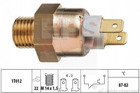 Термовимикач вентилятора радіатора EPS 1850146