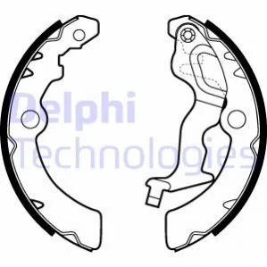 Гальмівні колодки, барабанні DELPHI LS2045 (фото 1)