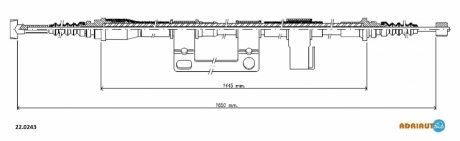 Трос ручного гальма ADRIAUTO 220243