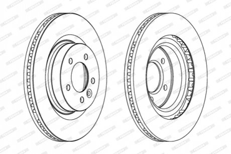 Диск гальмівний FERODO DDF1432C1