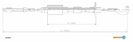 Трос зчеплення ADRIAUTO 330107