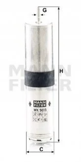 Фільтр палива MANN WK5015Z