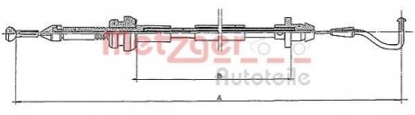 Трос акселератора METZGER 11087