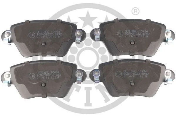 KLOCKI HAMULCOWE FORD MONDEO MK III (B5Y), MONDEO MK III SALOON (B4Y), MONDEO MK III TURNIER 00-09 TYL SZT OPTIMAL BP10494 (фото 1)
