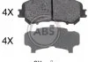 Колодка гальм. диск. NISSAN QASHQAI, RENAULT KADJAR передн. (вир-во ABS) A.B.S. 35045 (фото 1)