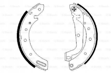 Гальмівні колодки (набір) BOSCH 0986487583