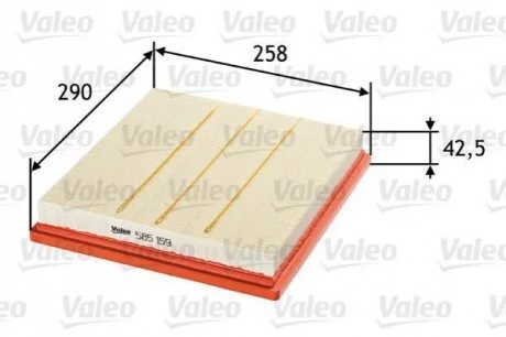 Фільтр повітряний VALEO 585159