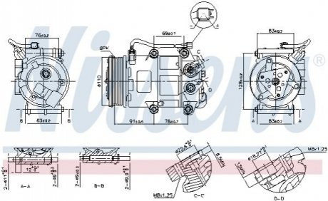 KOMPRESOR KLIMATYZACJI NISSENS 890655